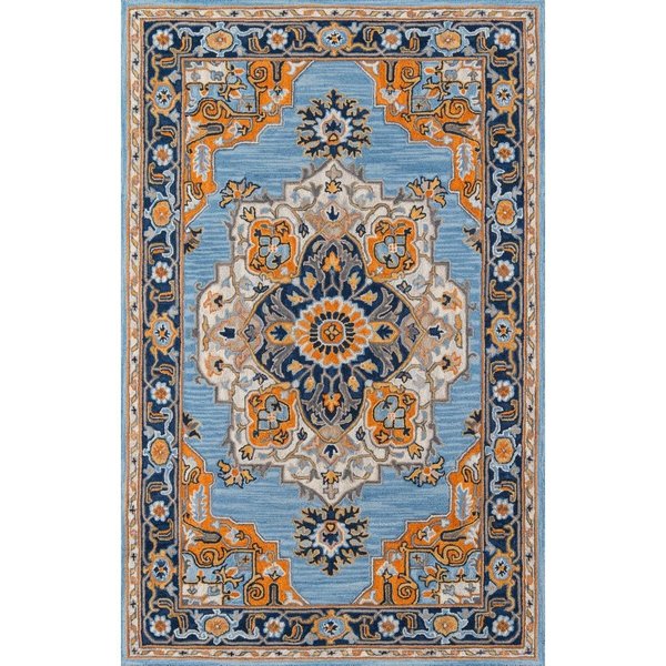 Momeni Hand Tufted Ibiza Rectangle Rug, Blue - 5 x 8 ft. IBIZAIBI-1BLU5080